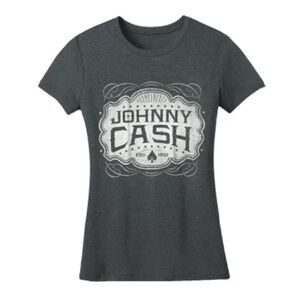 Johnny Cash Nashville Gray Graphic Tee M